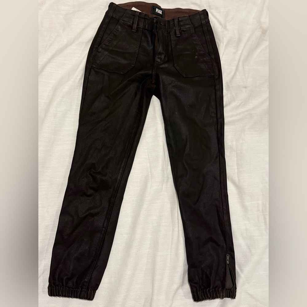 PAIGE Dark brown Skinny Jeans